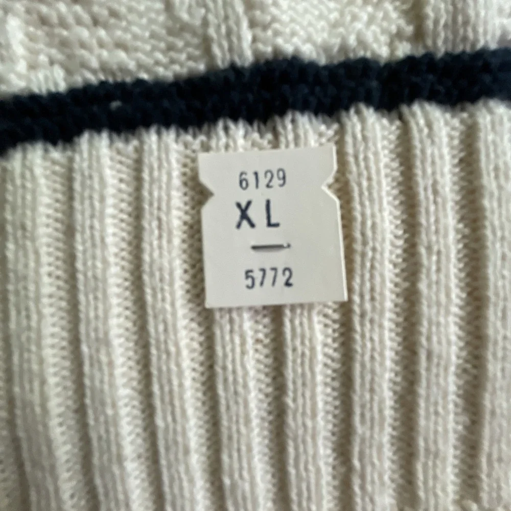 Vintage (NWT) McBriar textured Golf Sweater v-neck USA Made Men's XL embroidered